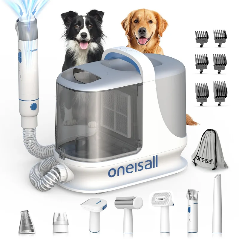 oneisall BM3 dog grooming vacuum kit with clipper attachment